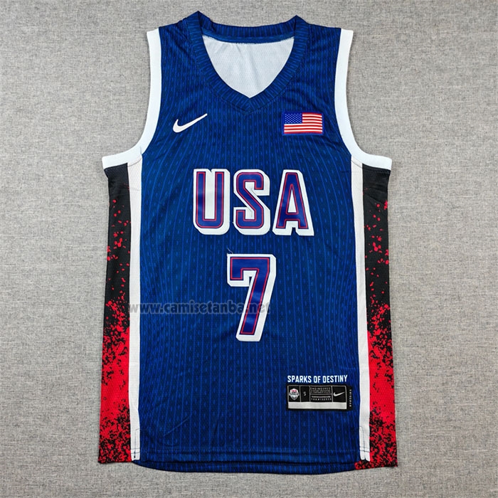 Camiseta USA 2024 Kevin Durant #7 Azul1